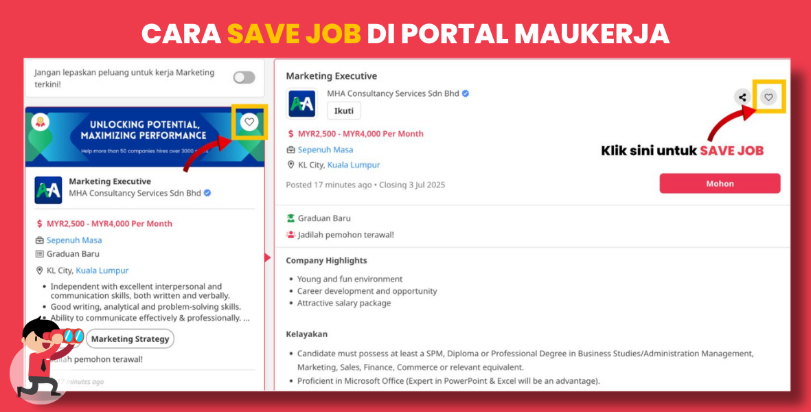 Cara Save Job